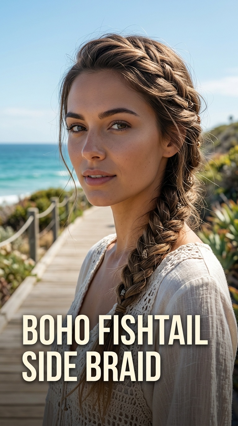 Boho Fishtail Side Braid