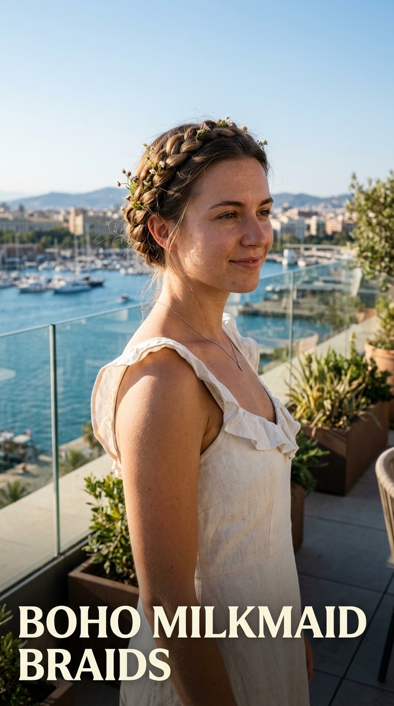 Boho Milkmaid Braids