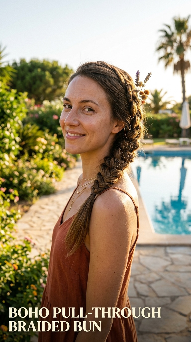 Boho Pull-Through Braided Bun