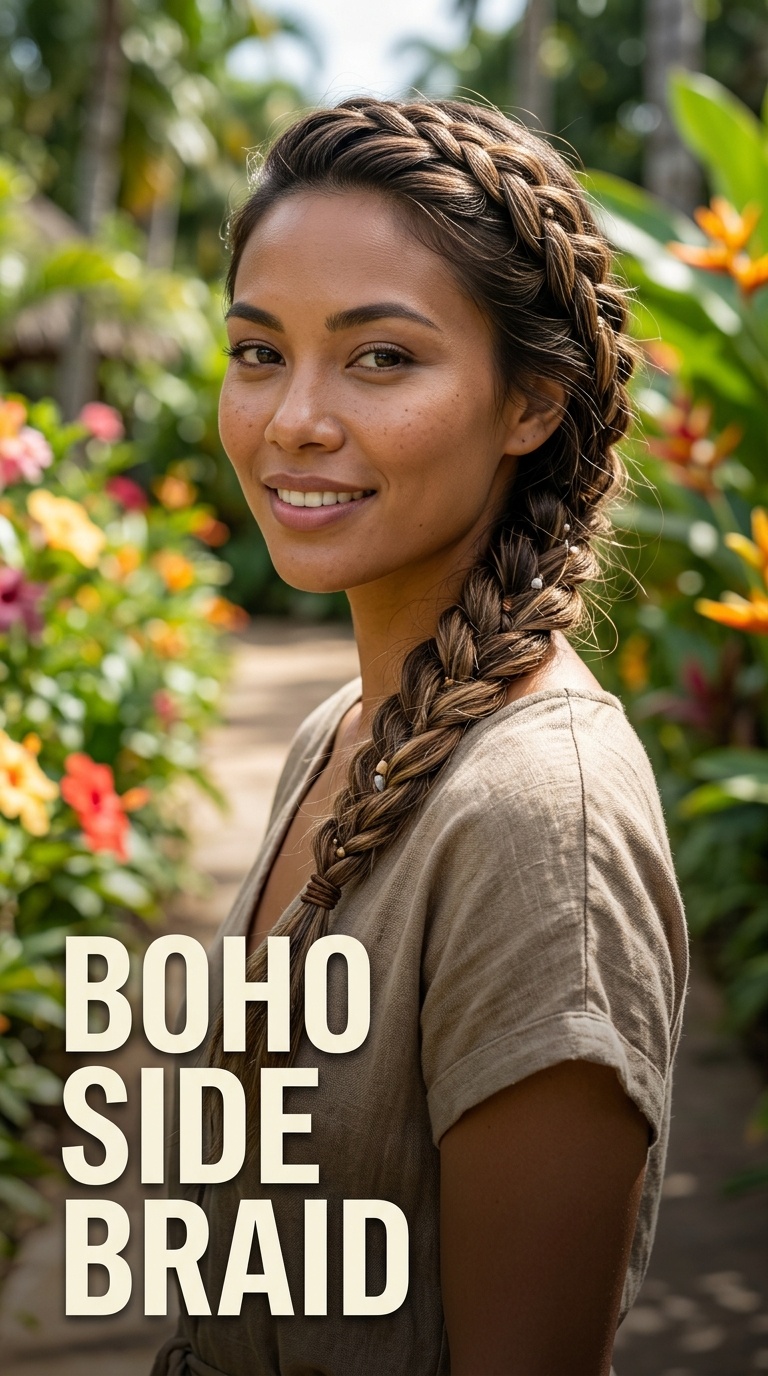 Boho Side Braid