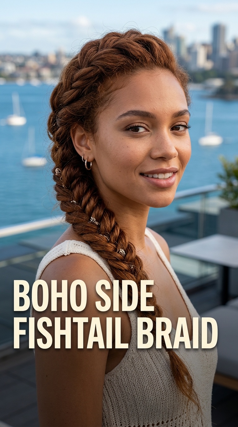Boho Side Fishtail Braid
