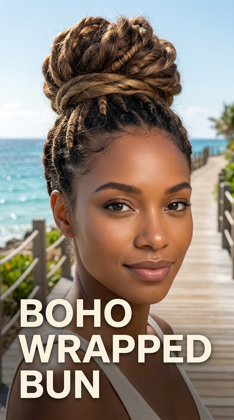 Boho Wrapped Bun