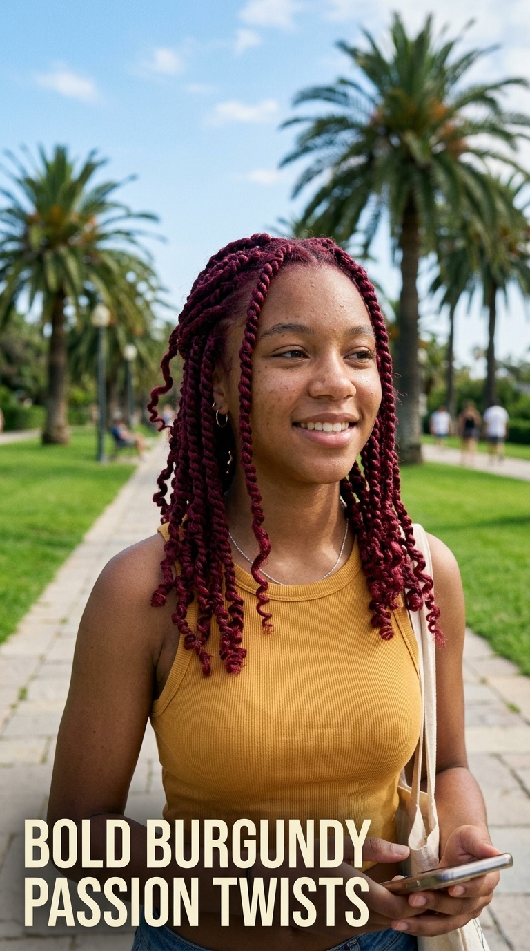 Bold Burgundy Passion Twists