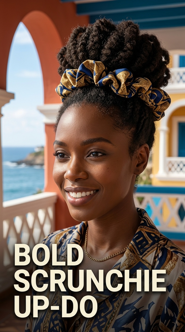 Bold Scrunchie Up-do