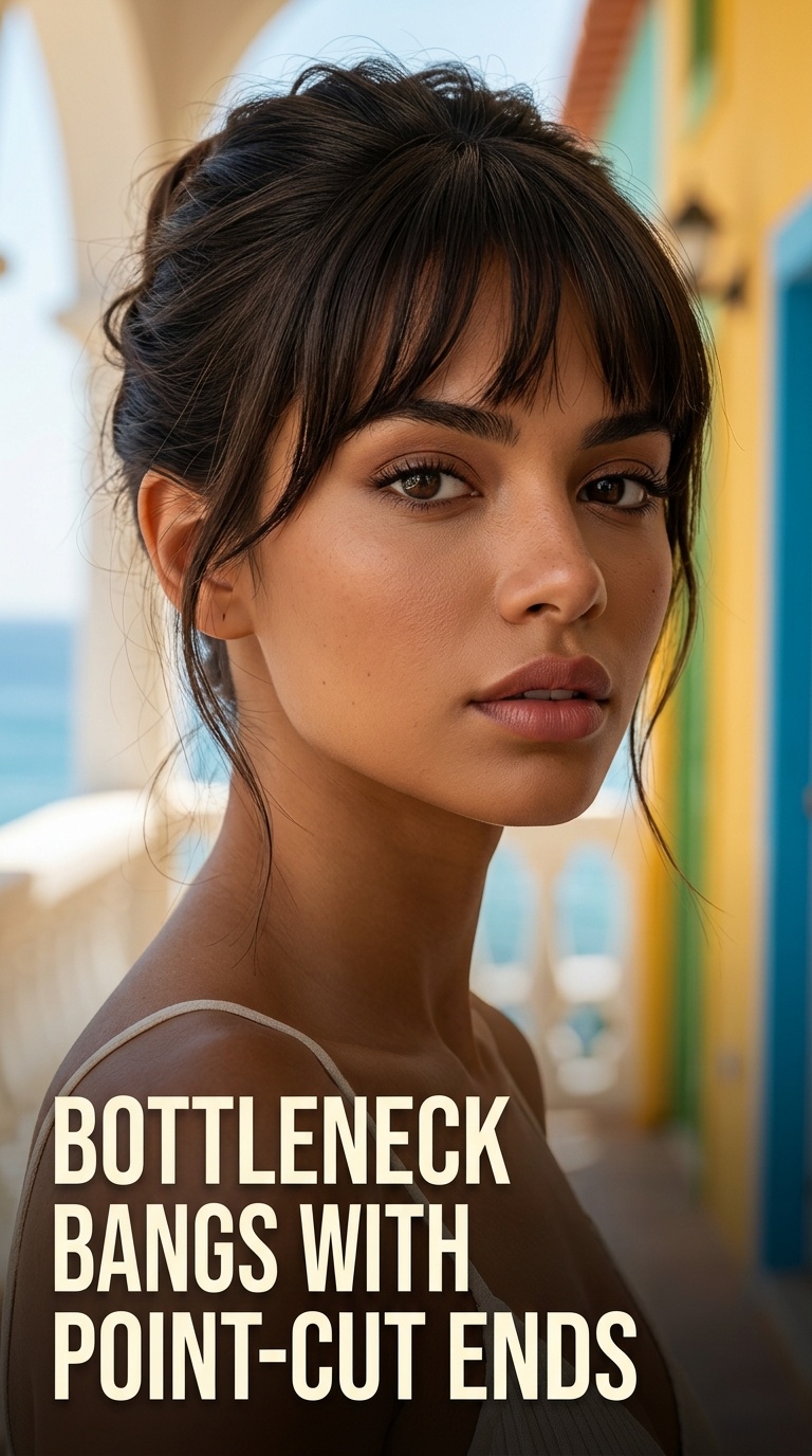 Bottleneck Bangs with Point-Cut Ends
