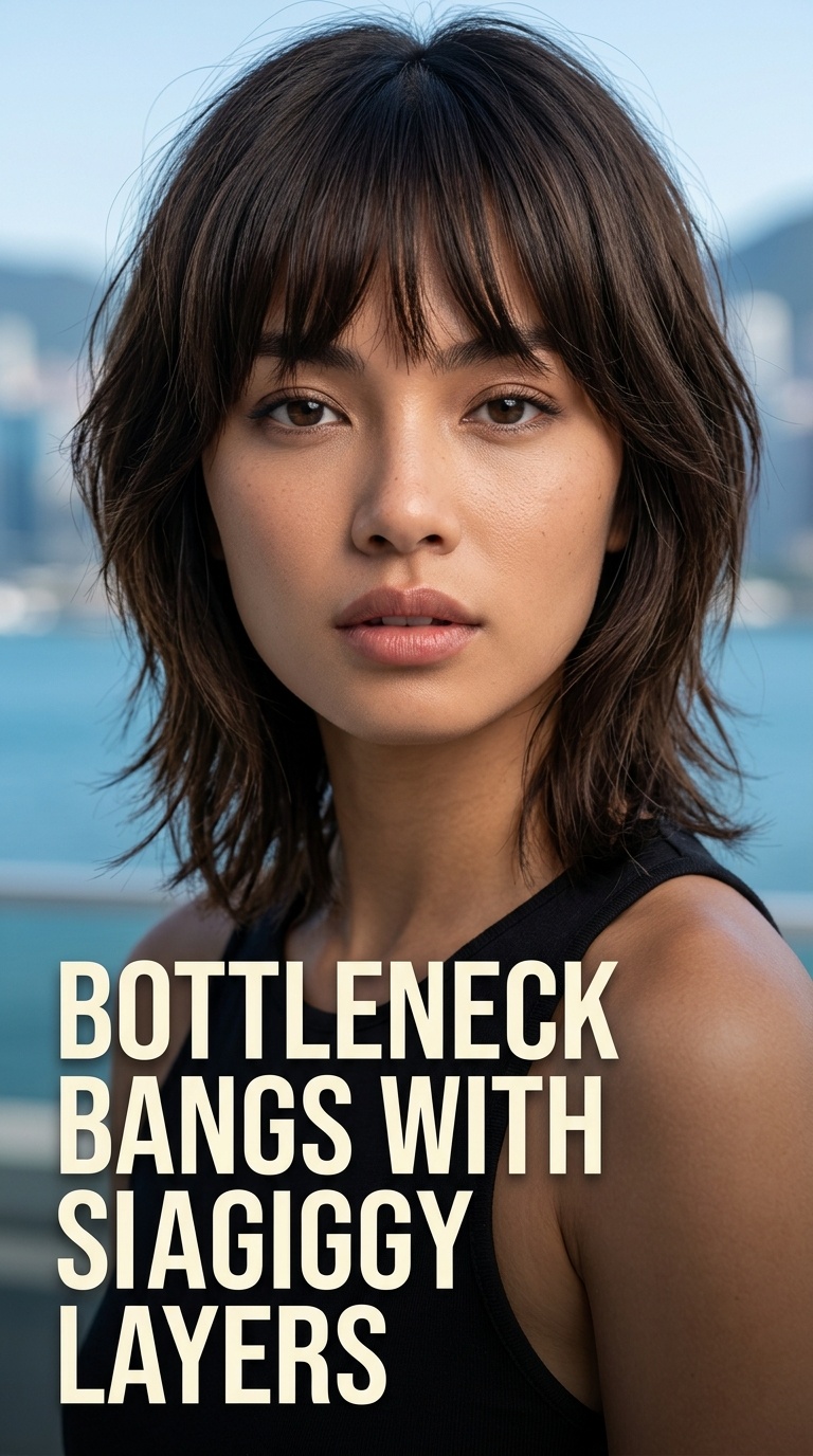 Bottleneck Bangs with Shaggy Layers