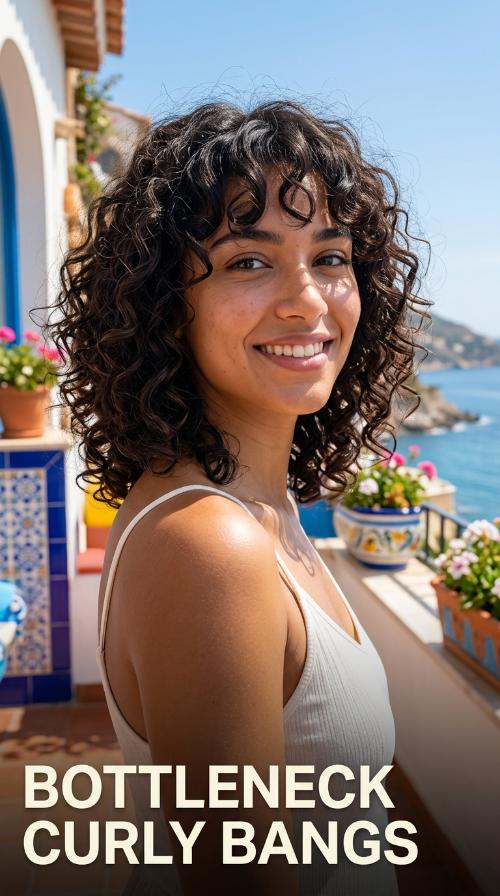 Bottleneck Curly Bangs