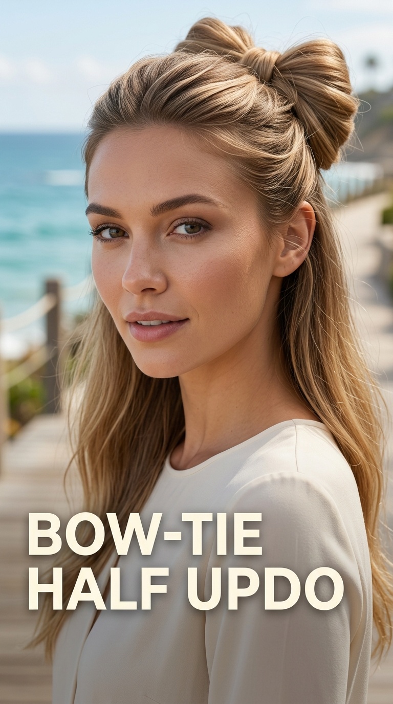 Bow-Tie Half Updo