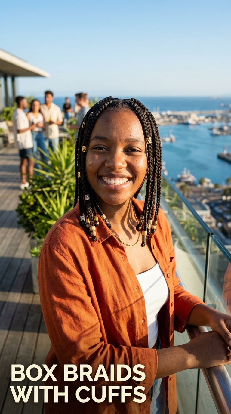 Box Braids with Cuffs