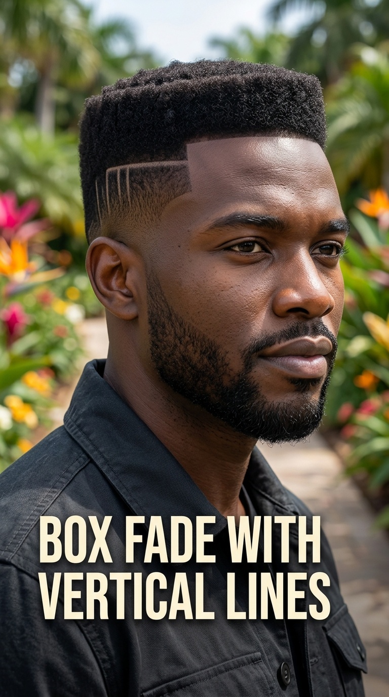 Box Fade with Vertical Lines