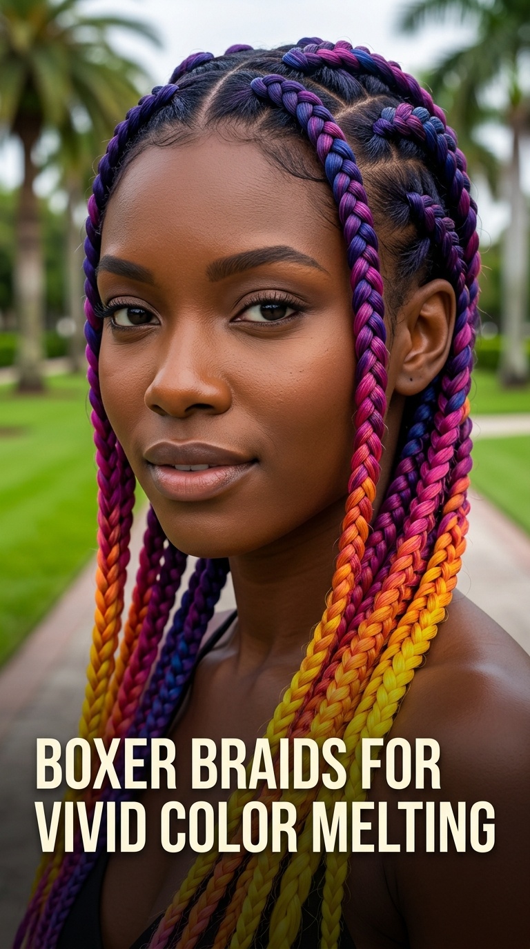 Boxer Braids for Vivid Color Melting