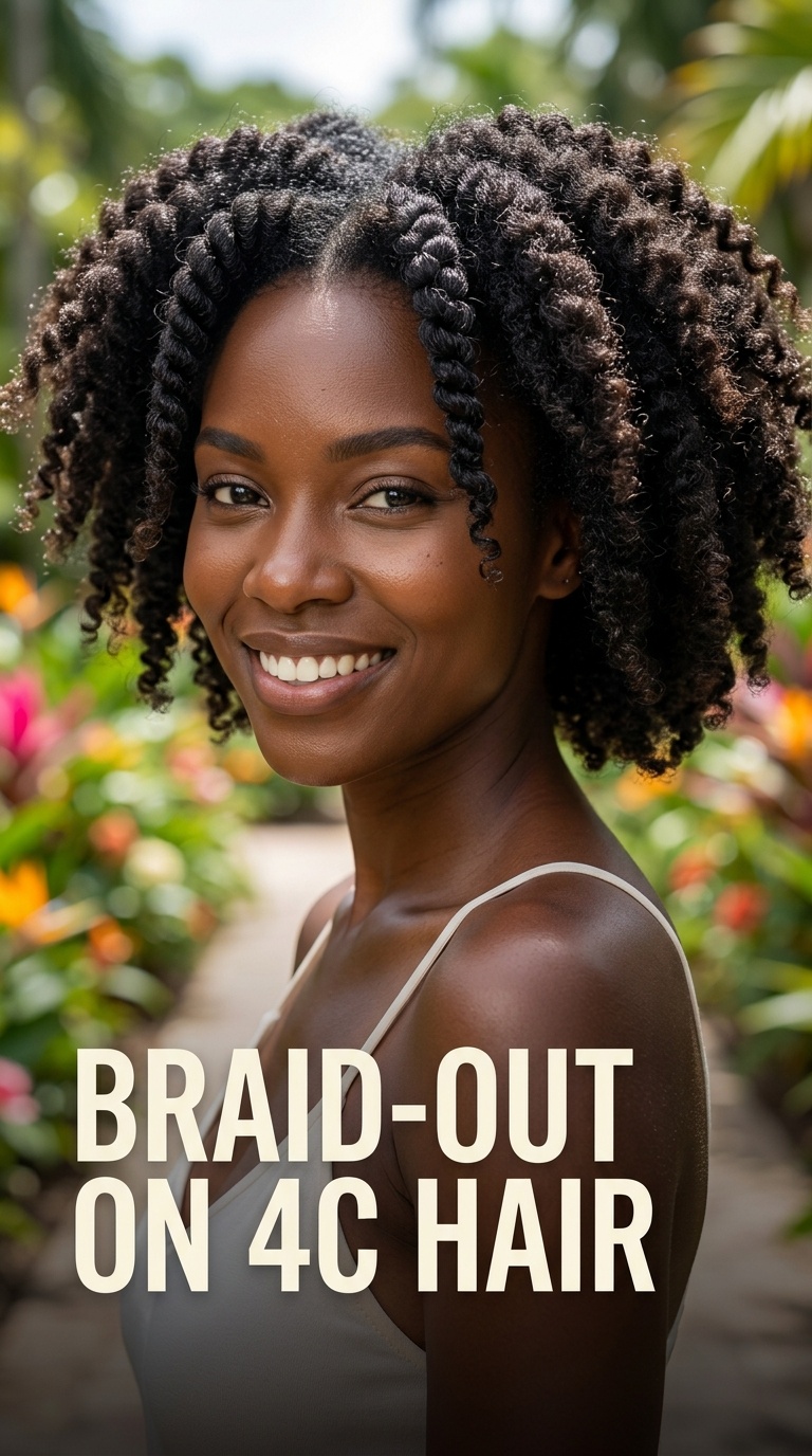 Braid-Out on 4c Hair