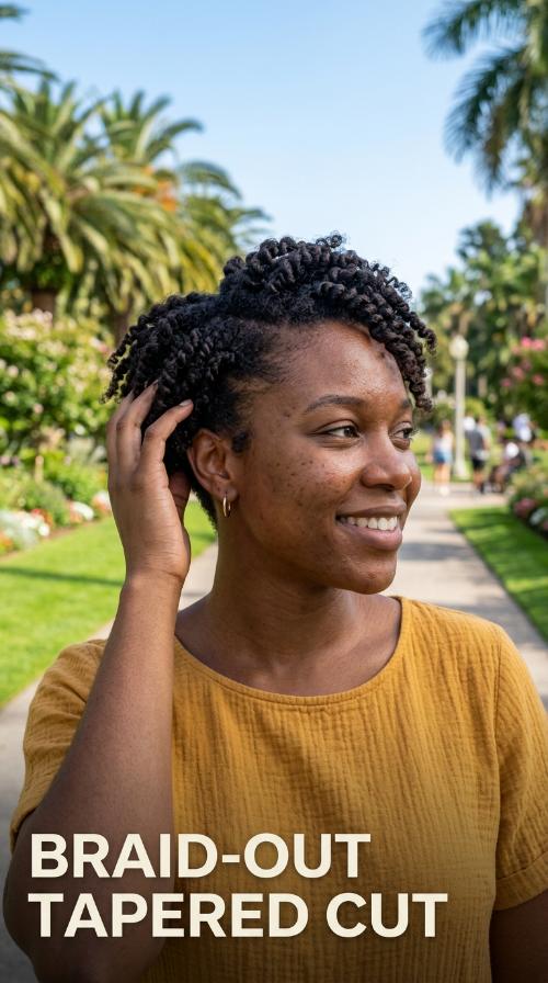 Braid-Out Tapered Cut
