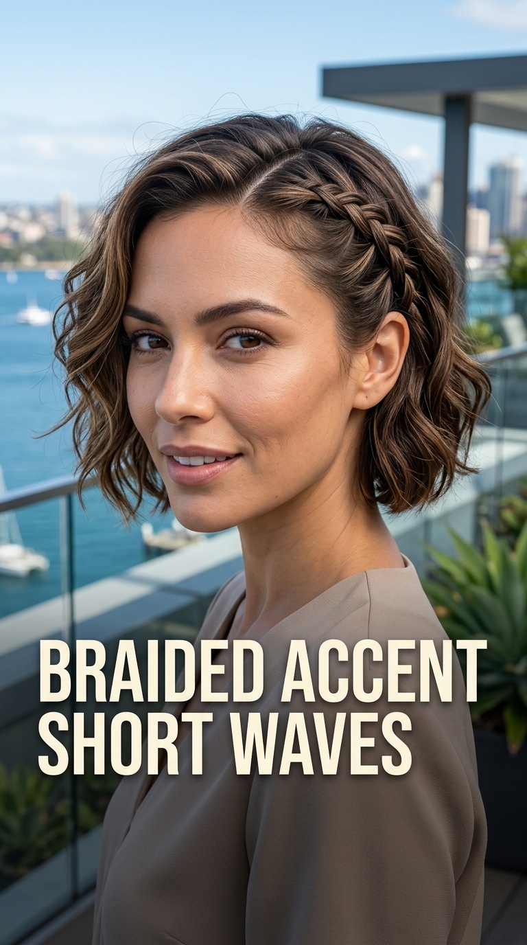 Braided Accent Short Waves