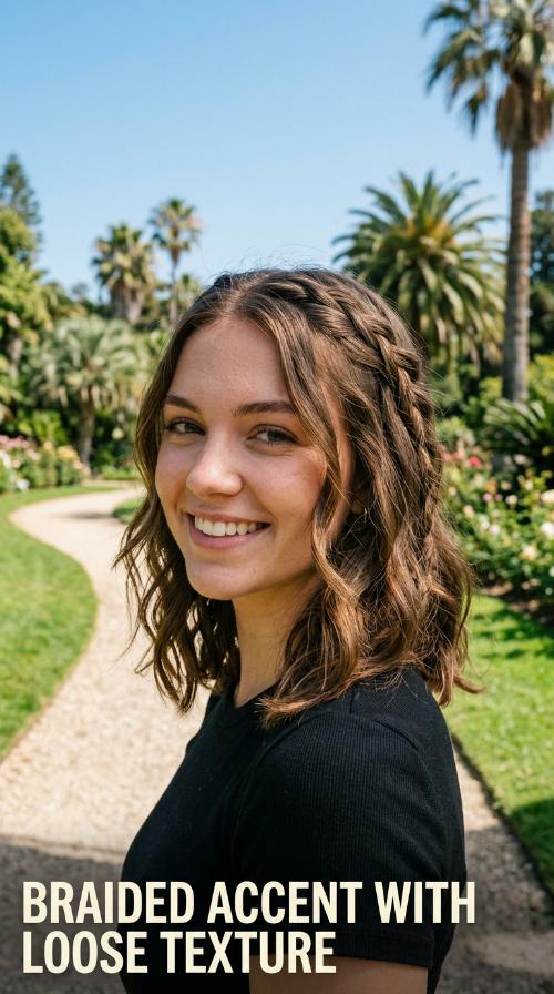 Braided Accent with Loose Texture