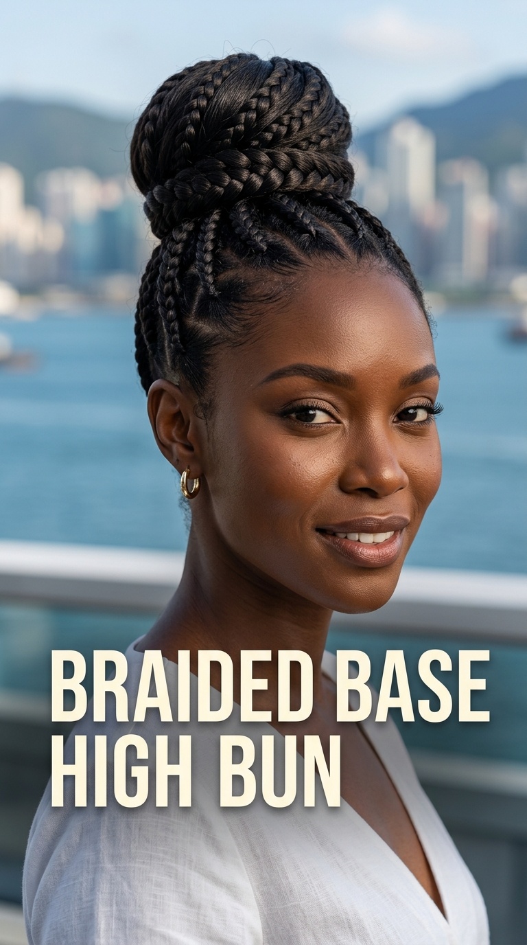 Braided Base High Bun