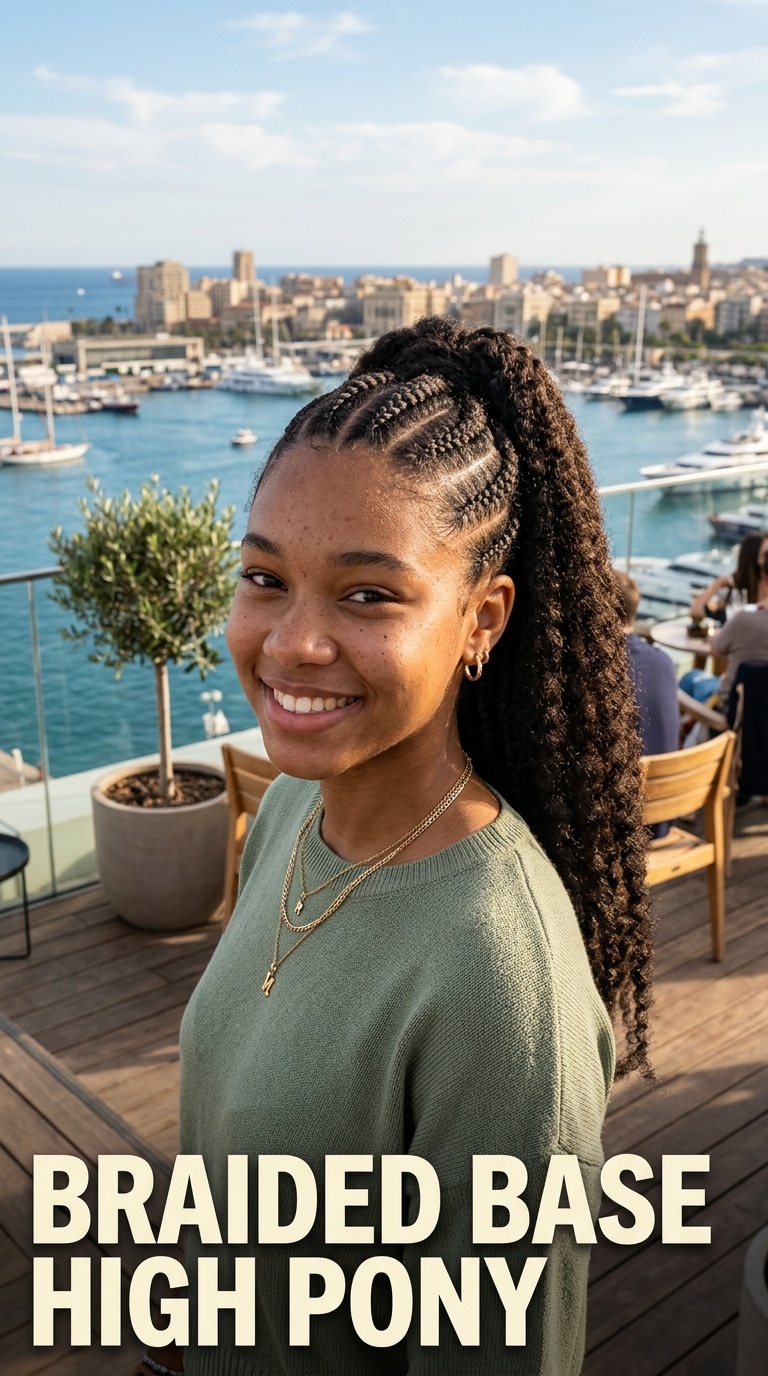Braided Base High Pony