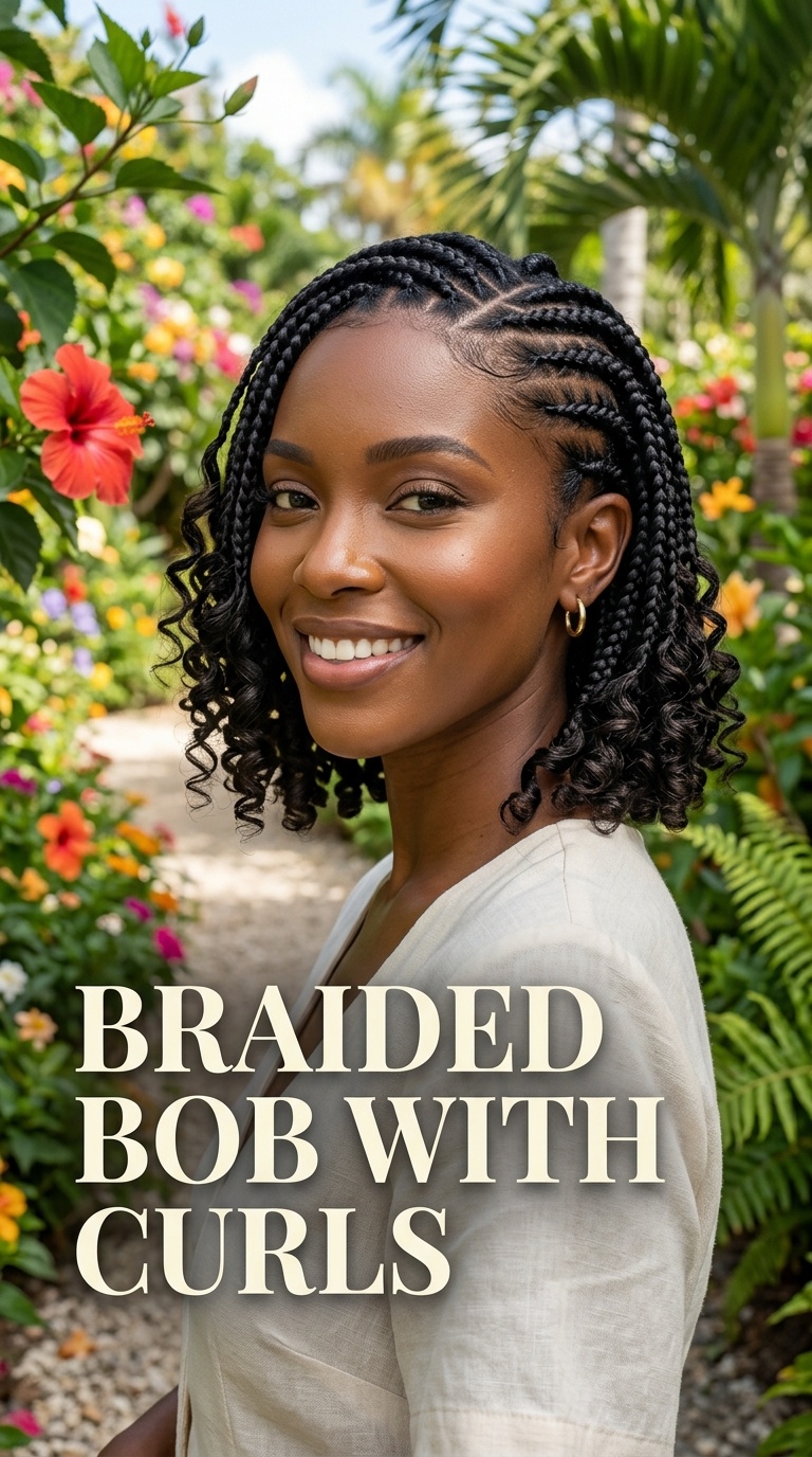 Braided Bob with Curls
