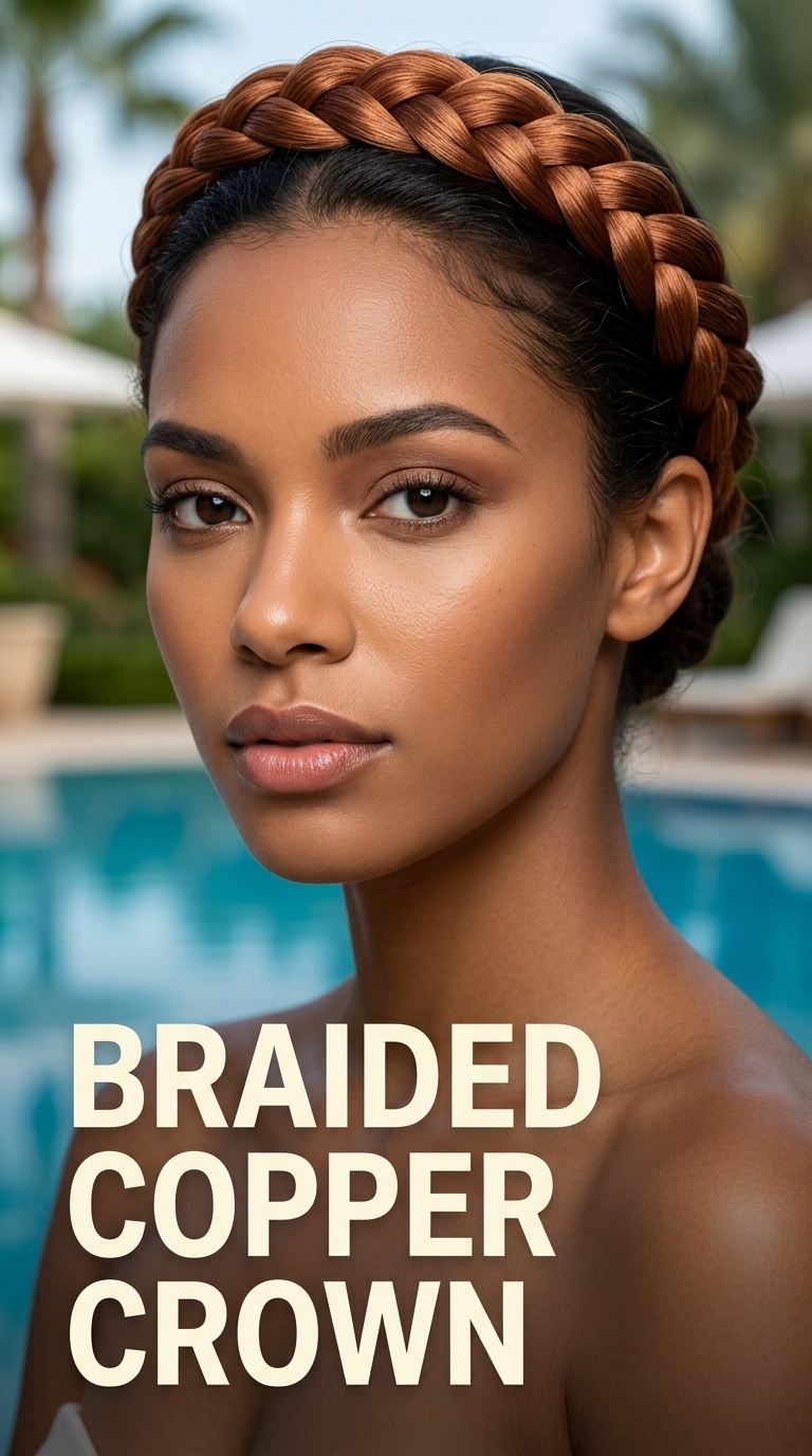 Braided Copper Crown
