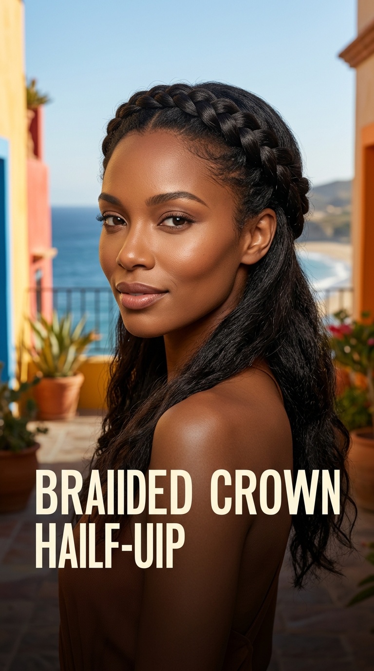 Braided Crown Half-Up