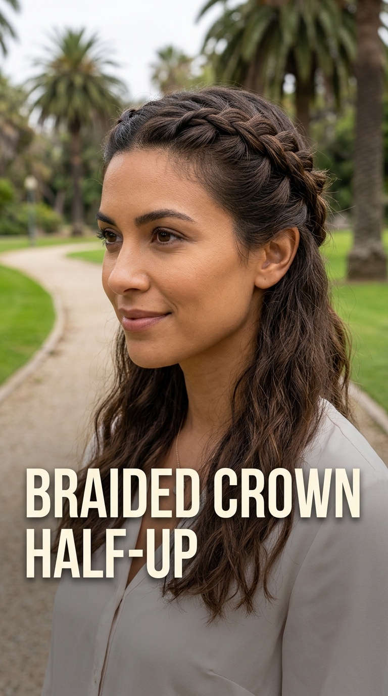 Braided Crown Half-Up