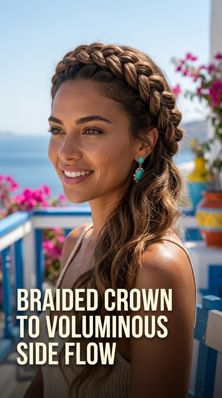 Braided Crown to Voluminous Side Flow