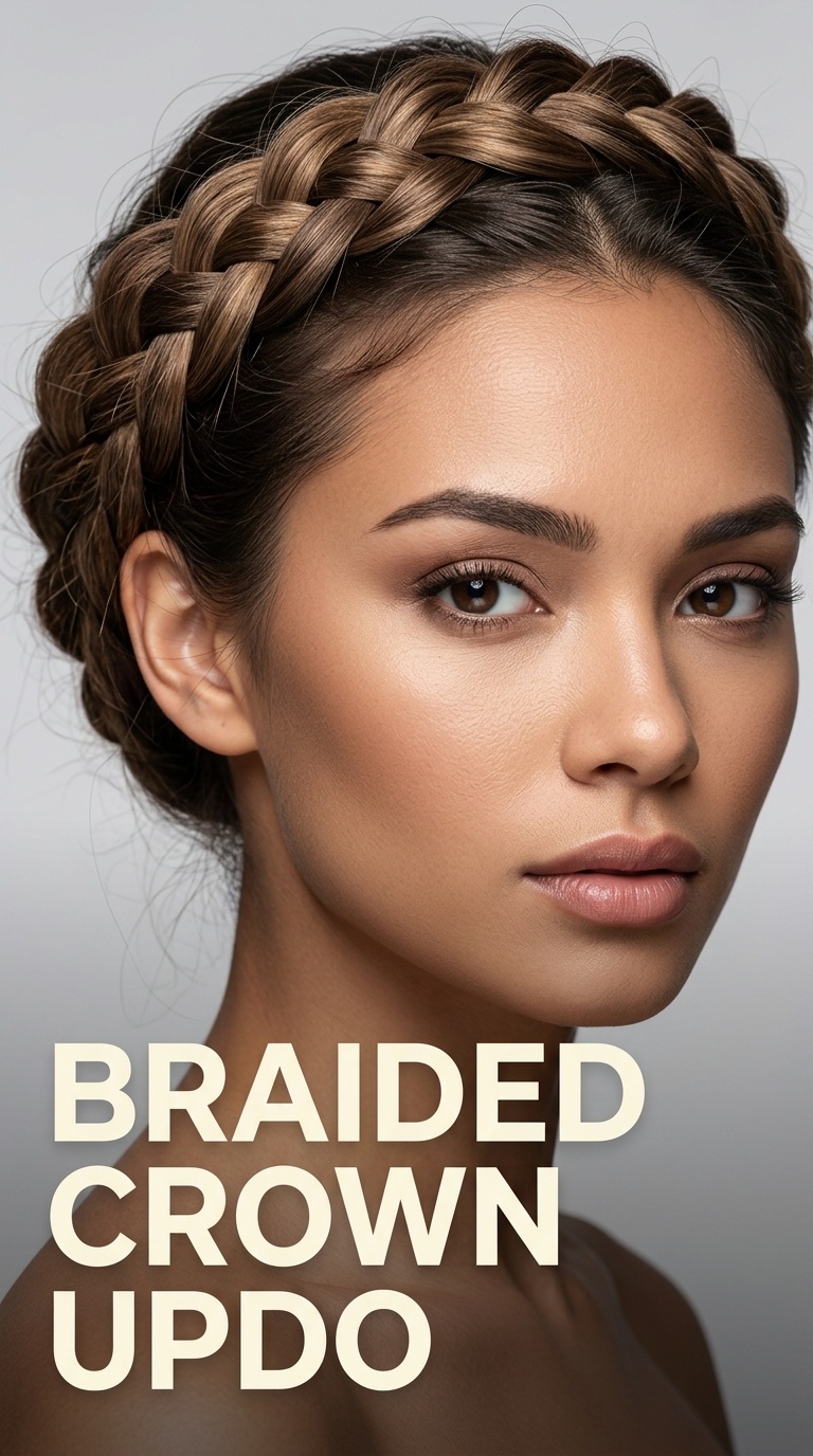 Braided Crown Updo