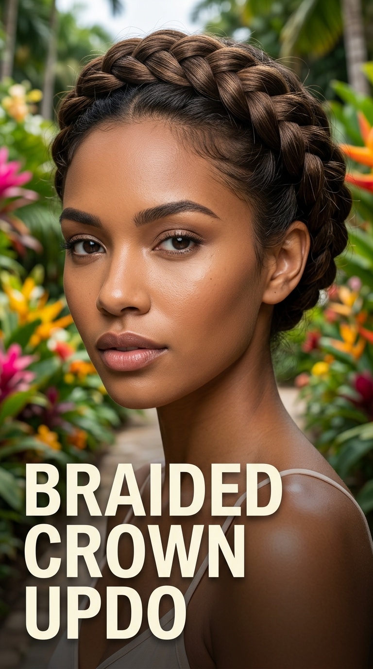 Braided Crown Updo