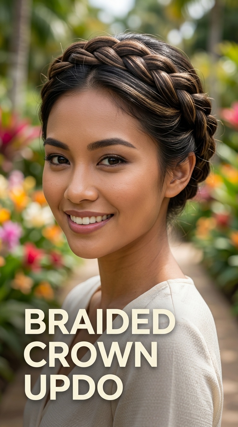Braided Crown Updo