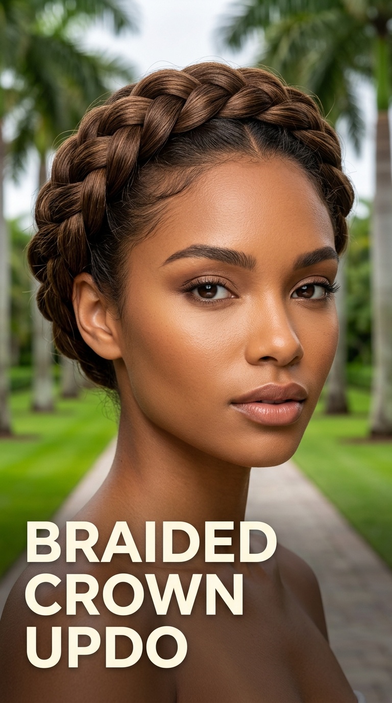 Braided Crown Updo