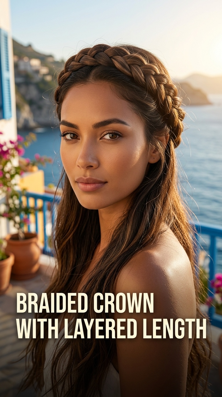 Braided Crown with Layered Length