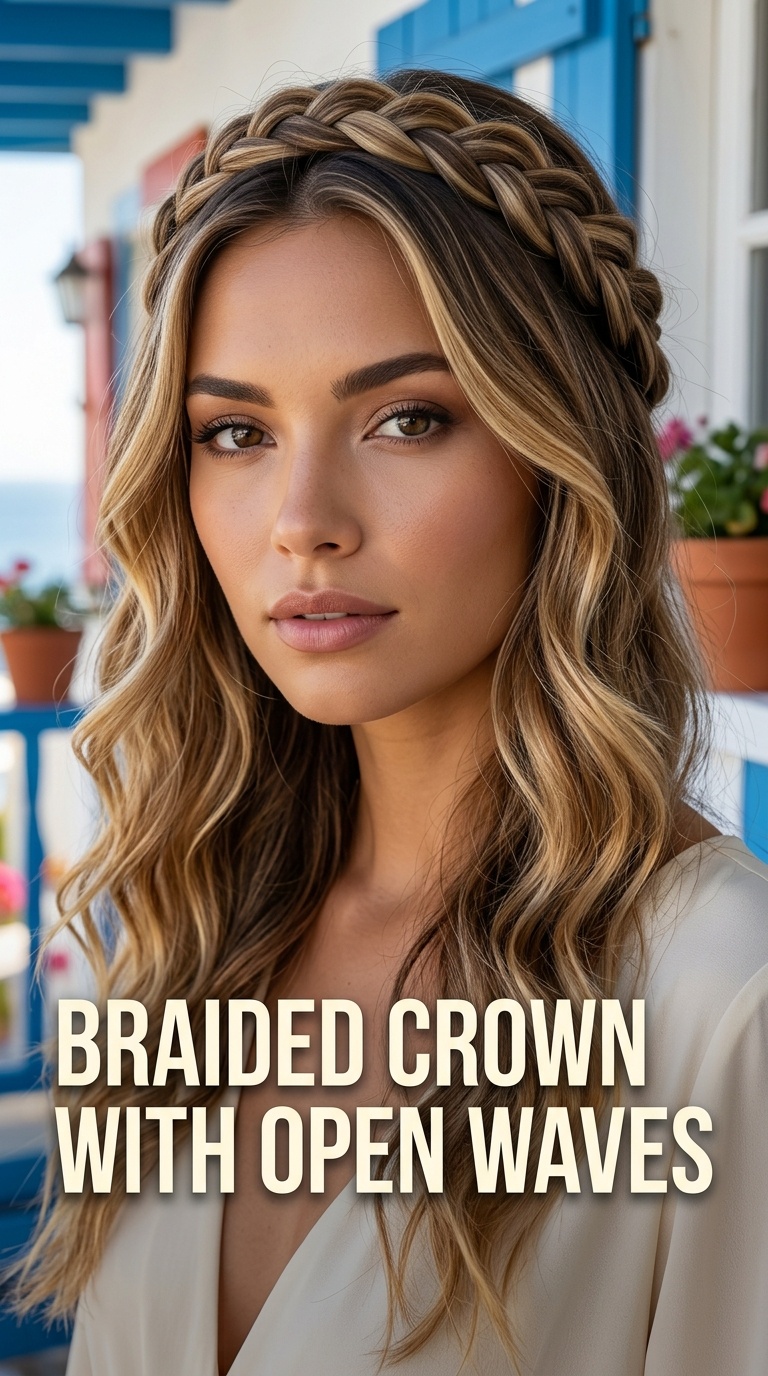 Braided Crown with Open Waves