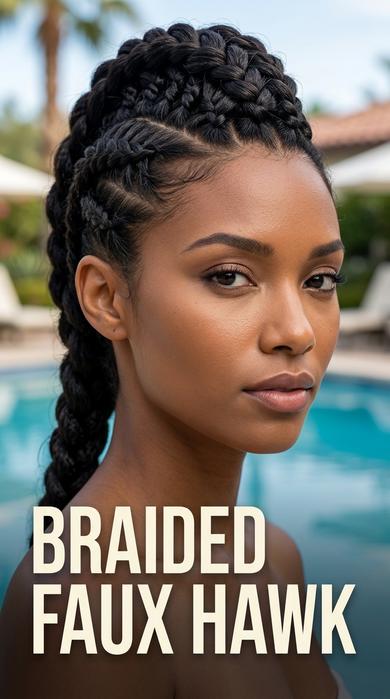 Braided Faux Hawk