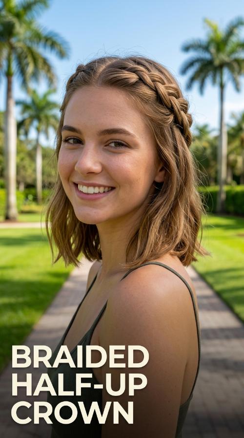 Braided Half-Up Crown