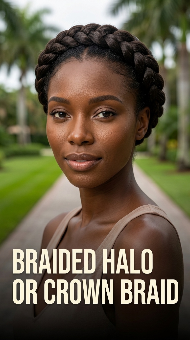 Braided Halo or Crown Braid