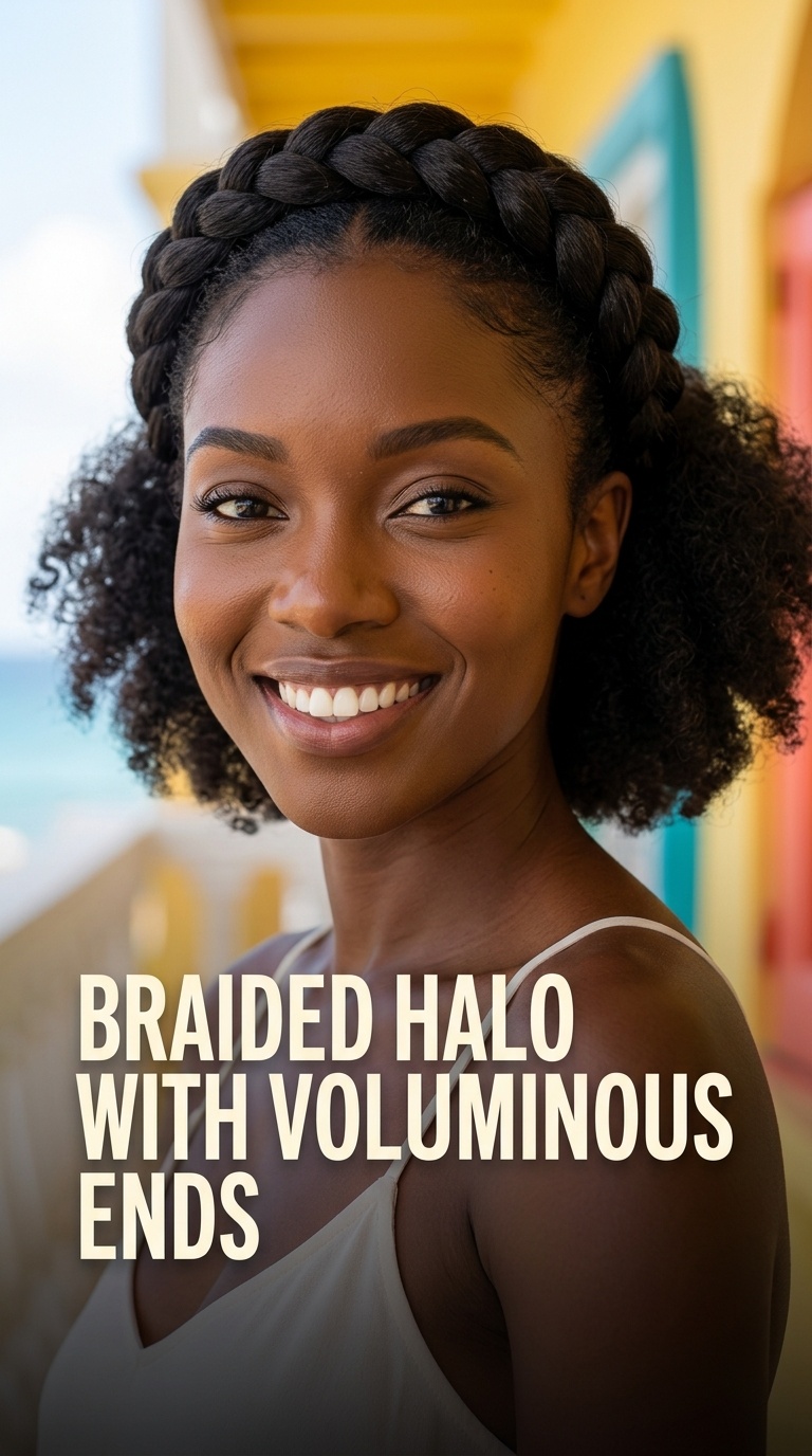 Braided Halo with Voluminous Ends