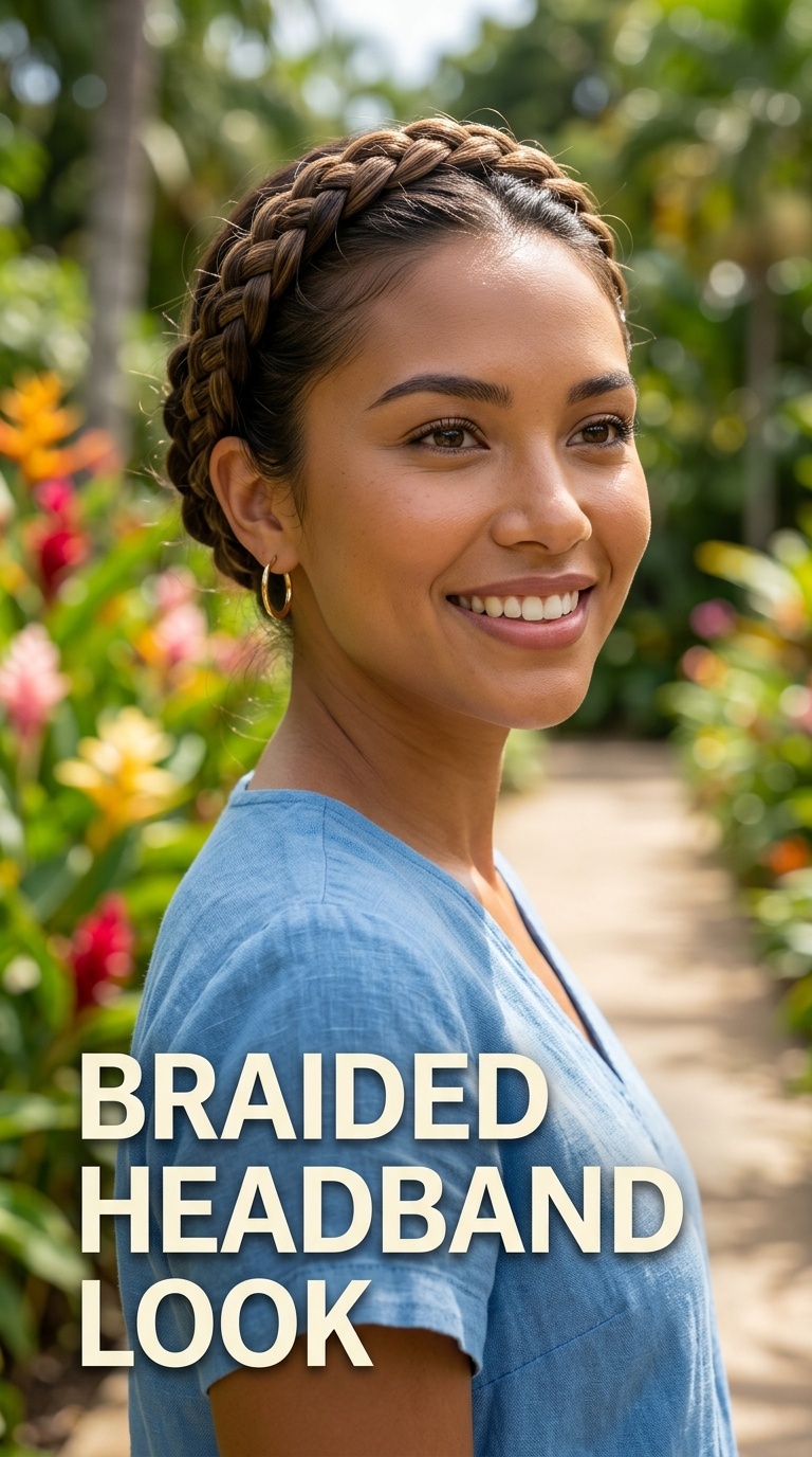 Braided Headband Look