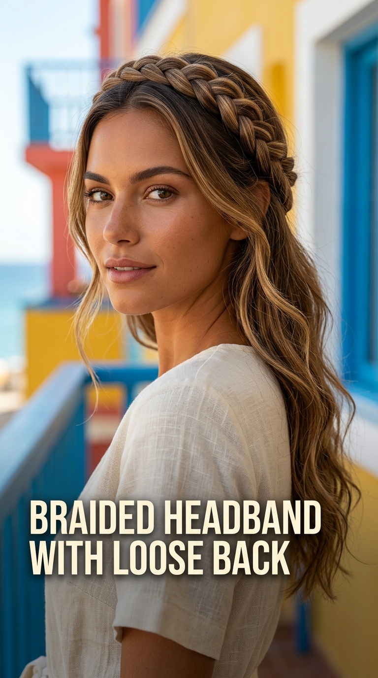 Braided Headband with Loose Back
