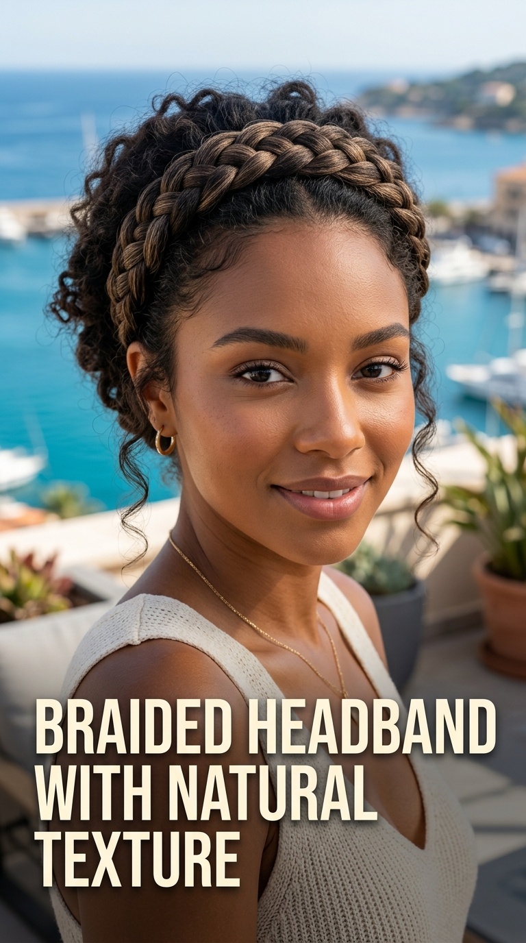 Braided Headband with Natural Texture