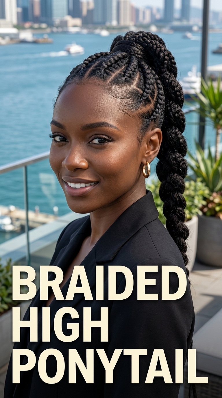 Braided High Ponytail