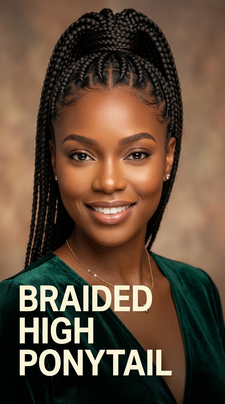 Braided High Ponytail