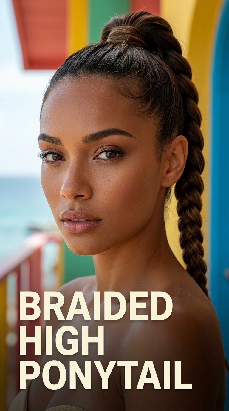 Braided High Ponytail