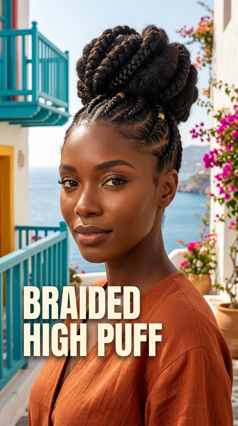 Braided High Puff
