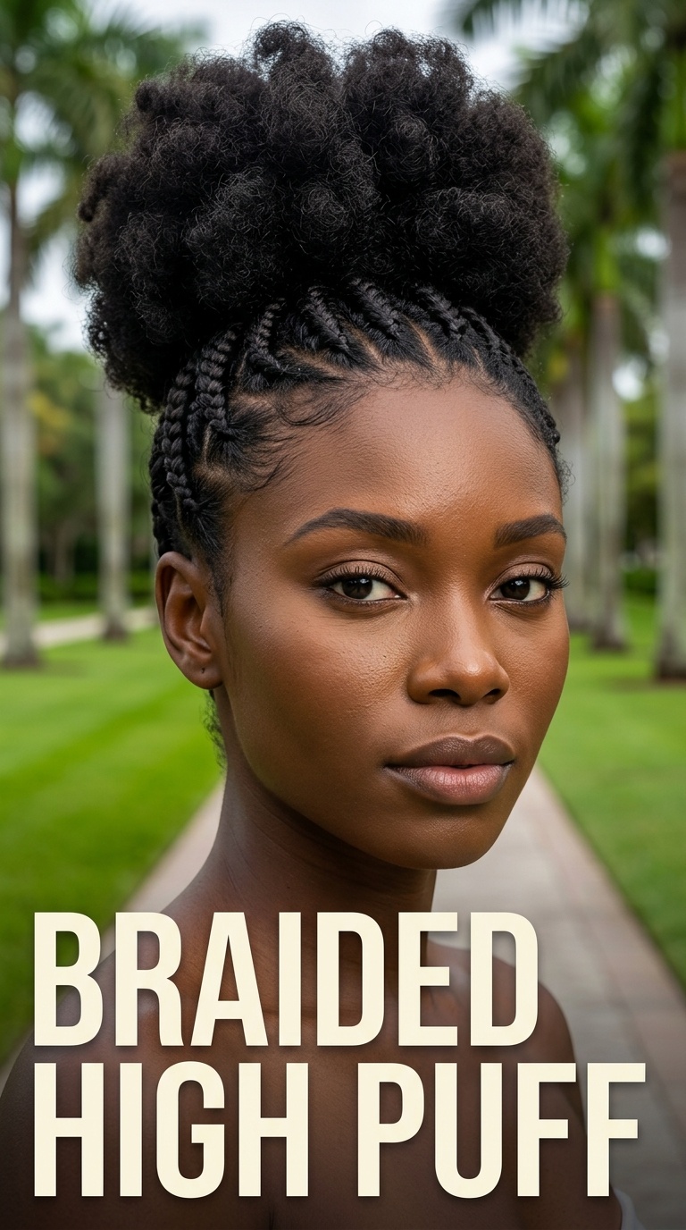 Braided High Puff