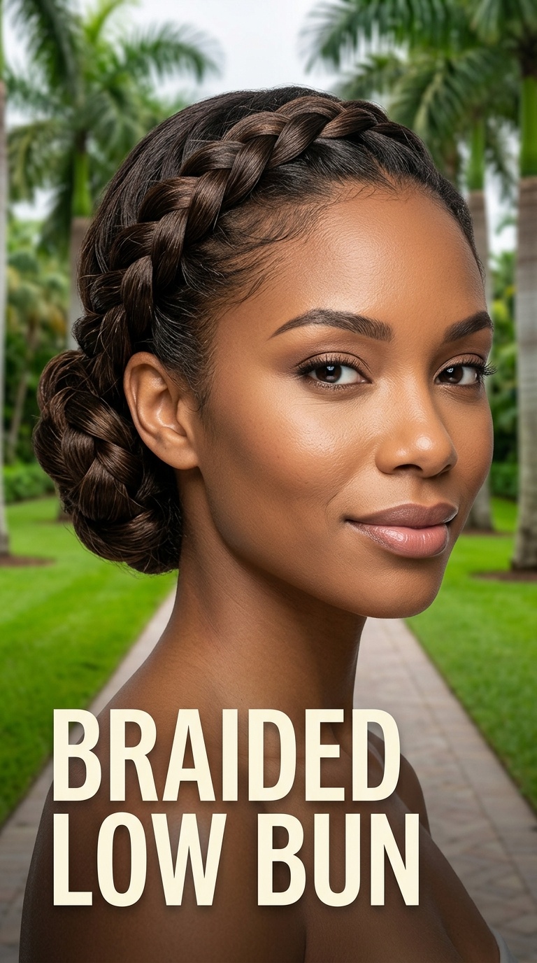 Braided Low Bun
