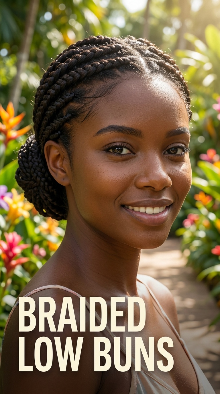 Braided Low Buns