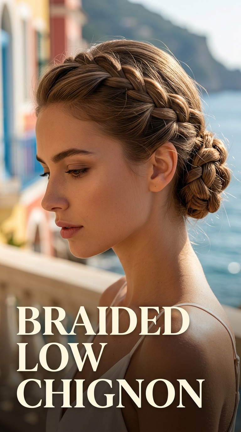 Braided Low Chignon