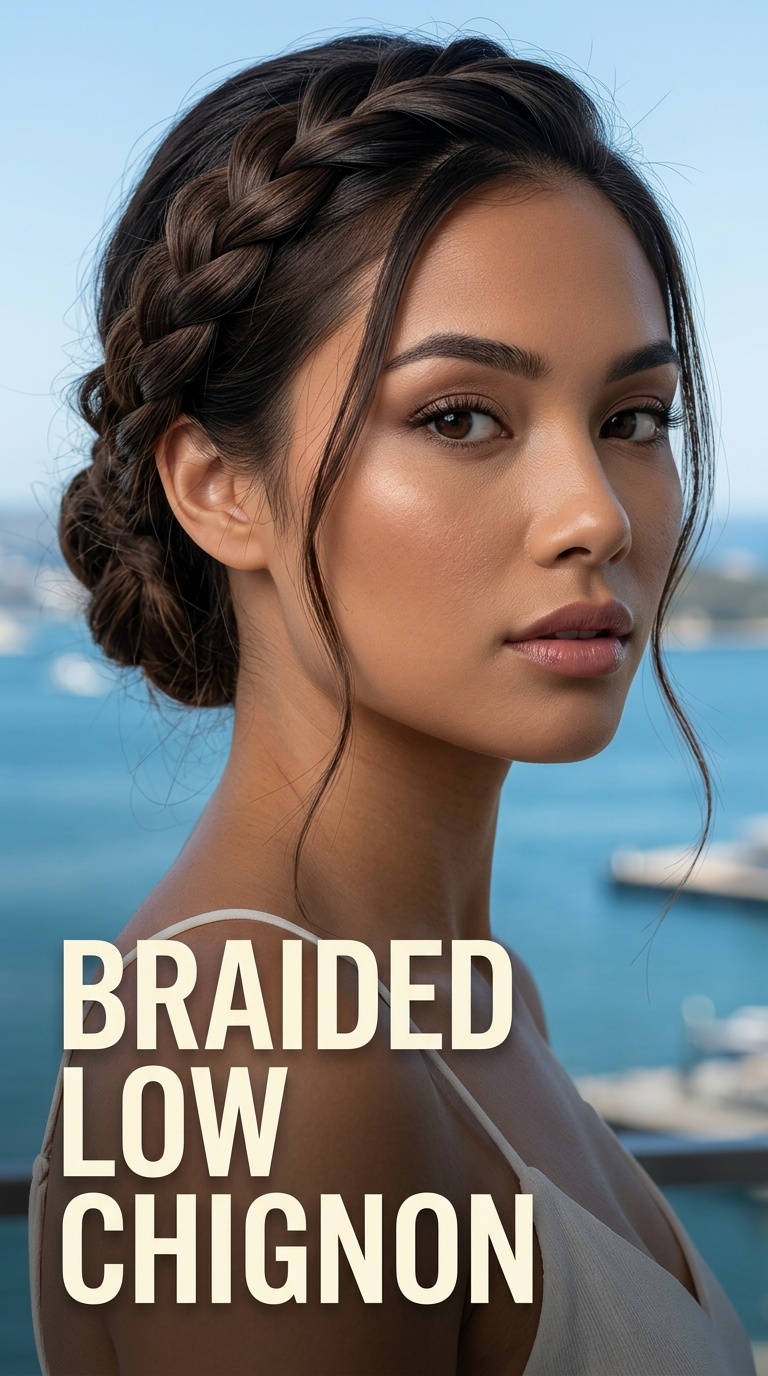 Braided Low Chignon