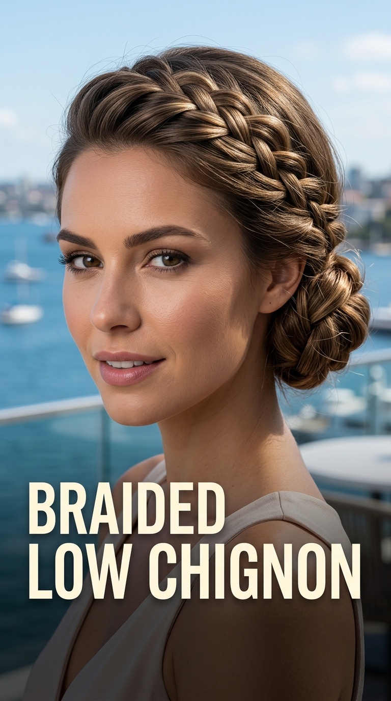 Braided Low Chignon