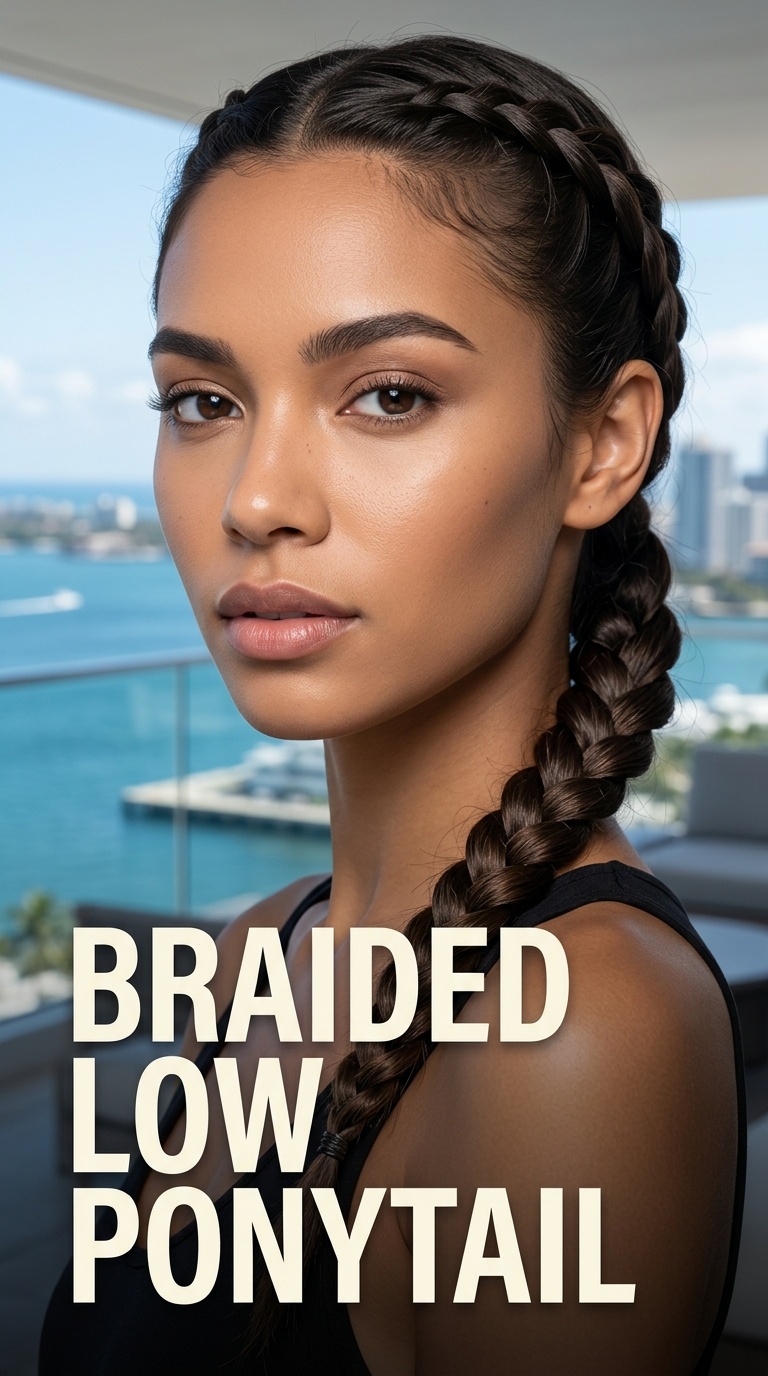 Braided Low Ponytail